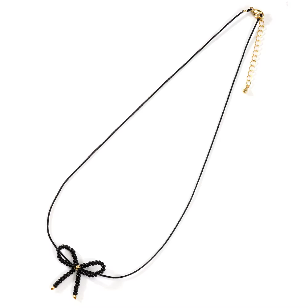 Necklasse Bow Black