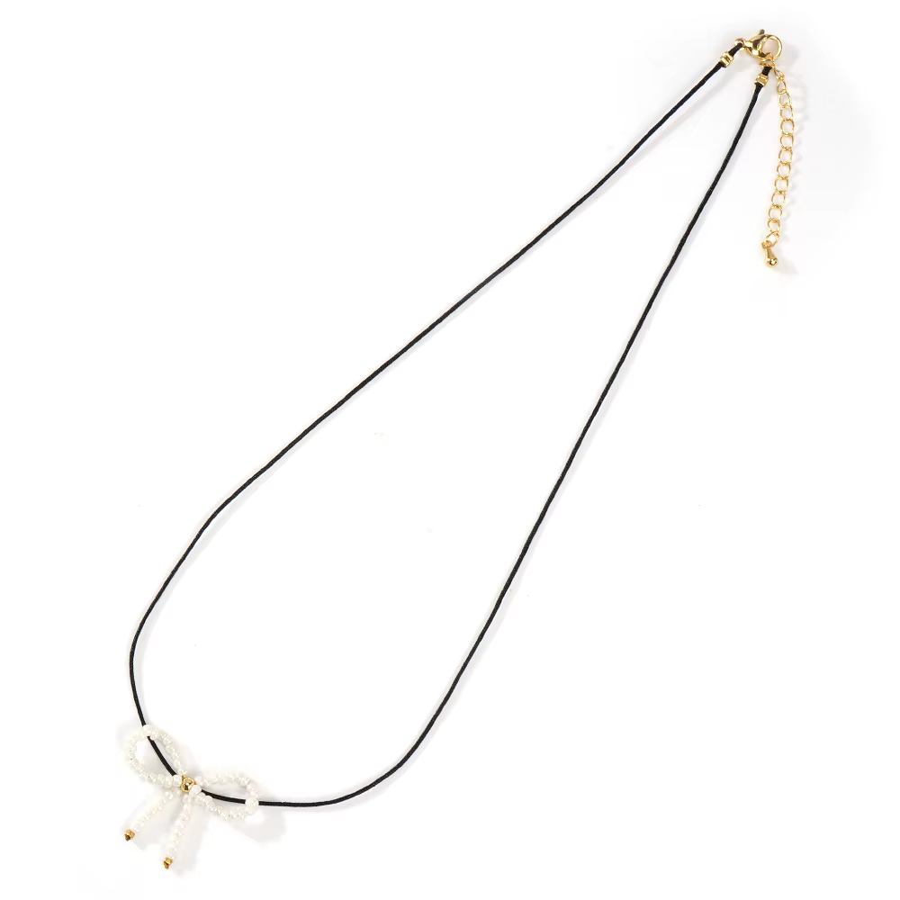 Necklasse Bow White