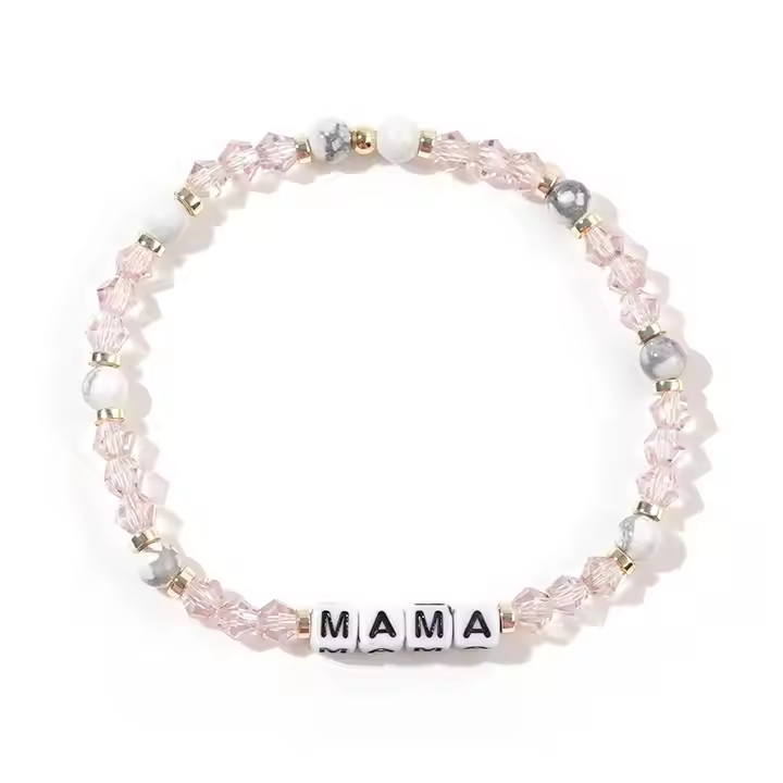Bracelet Mama Βραχιόλι με Κρυστάλλινες Χάντρες – Ελαστικό