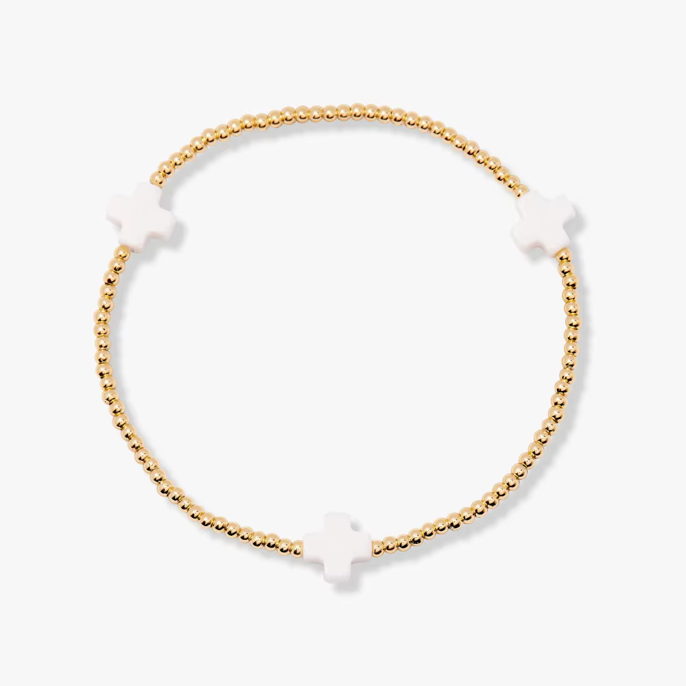 Bracelet Cross. Ελαστικό Βραχιόλι Σταυρός από Ρητίνη